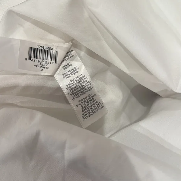 NWOT Dress the Population Bailey Off the Shoulder Dress white sz M - Image 6