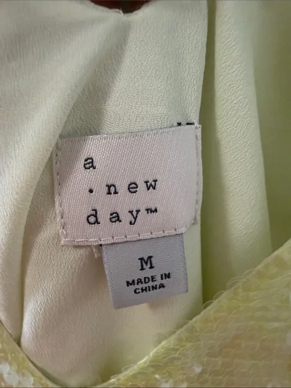A New Day Sequin A Line Mini Dress M - Image 5
