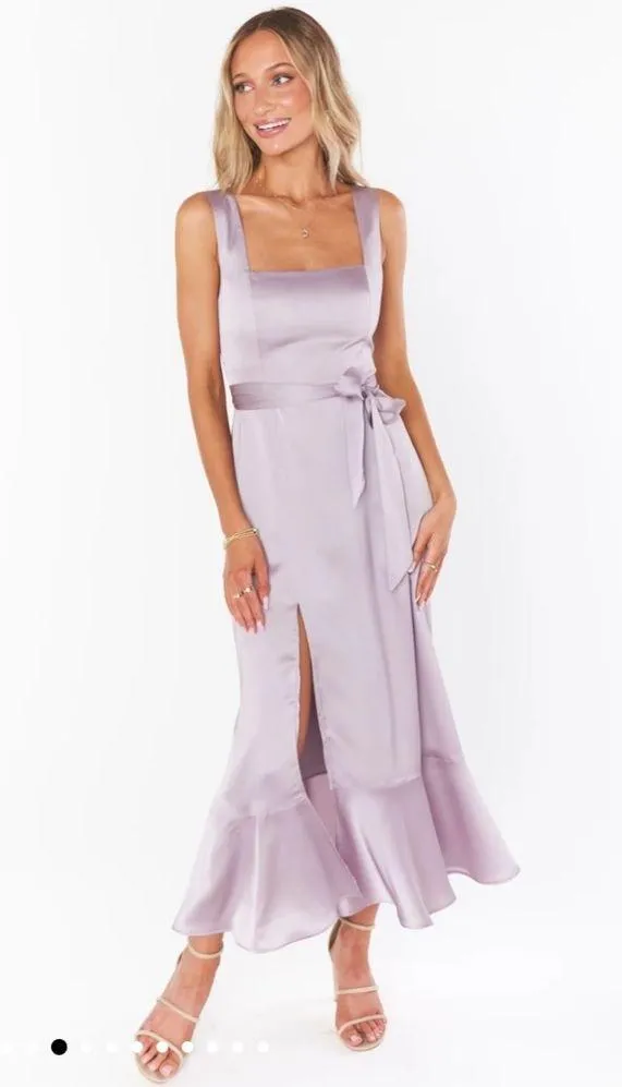 Show Me Your Mumu Claire Midi Dress in Dusty Purple - Image 3