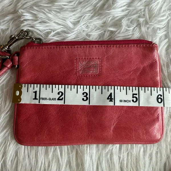 COACH Limited Edition Poppy Pink Wristlet - Image 8