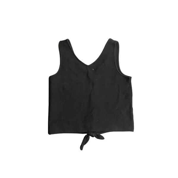 Madewell Texture & Thread Tie Front V-neck Tank Top Ribbed Texture SZ Small - Image 2