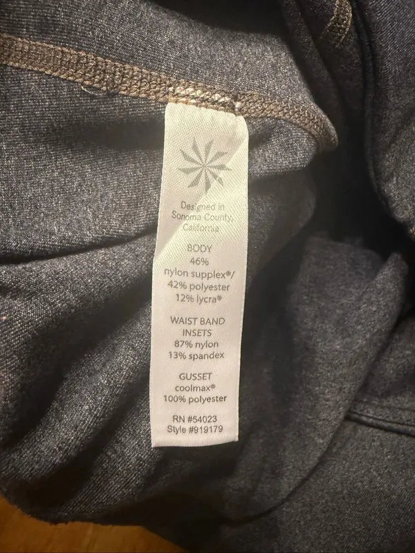 Athleta Womens Straight Up Pant Bootcut Legging Grey Yoga Stretch Size Large Pet - Image 4