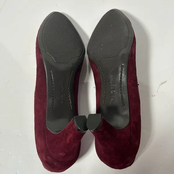 Easy Spirit Esquota Burgundy Suede Kitten Heel Round Toe Pumps Womens 8.5 M‎ - Image 7