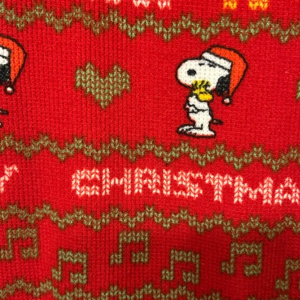 Peanuts Snoopy Christmas one-piece pajama or onesie red size XL. - Image 5