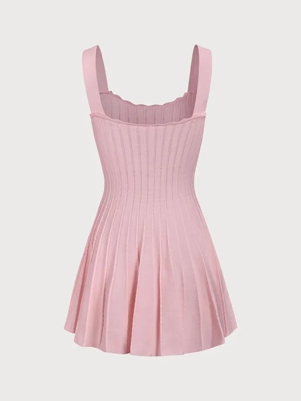 Rihoas Women's Light pink Knitted Sweater Dress - Image 2