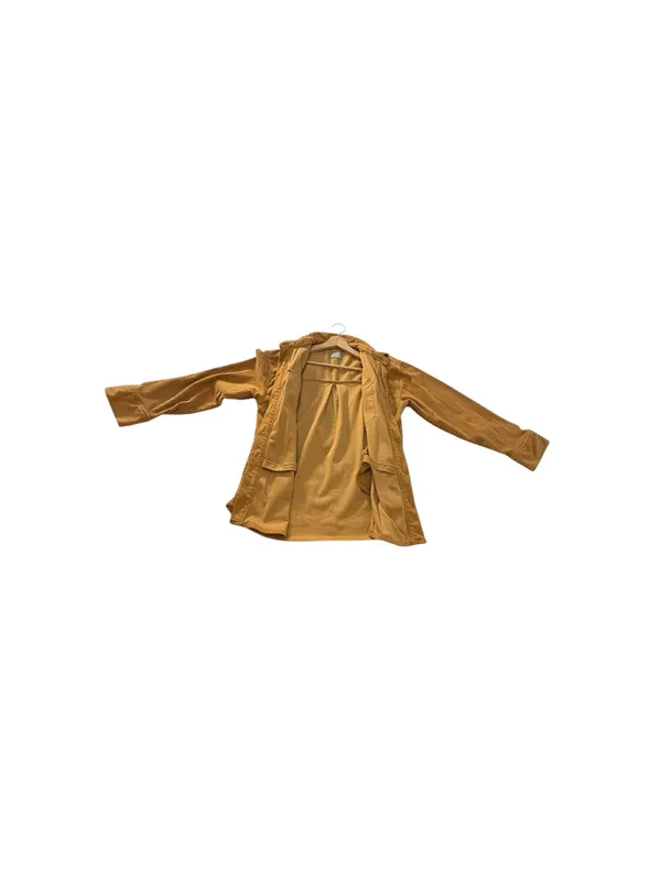 Berkley Jensen Women M Mustard Corduroy Shacket Overshirt Button Up Fall - Image 11