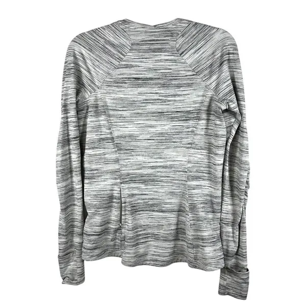 Lululemon Runderful Long Sleeve Space Dye‎ Camo White Silver Spoon 10 Athletic - Image 3