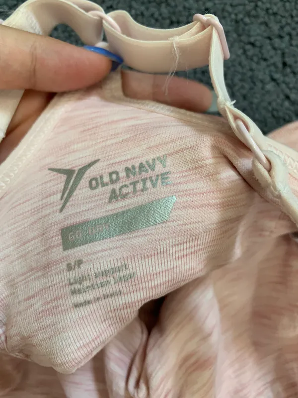 Old Navy Pink Sports Bra With Built In Padding Bra - Image 6