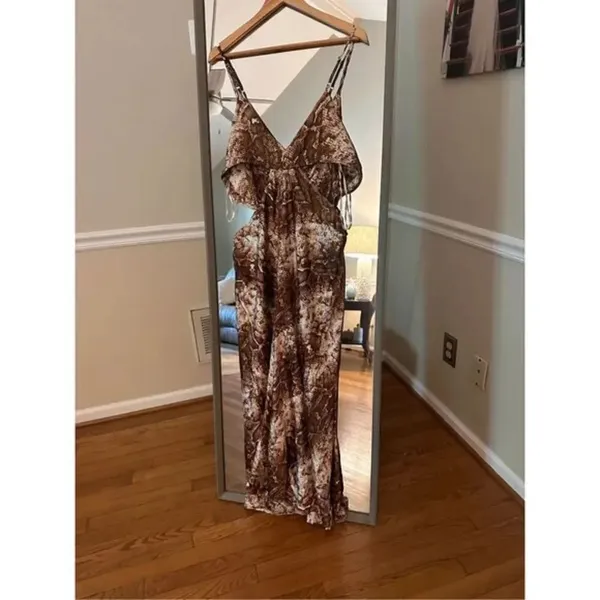 It's Fashion Brown Cut Out Dress Size 1X - Image 2