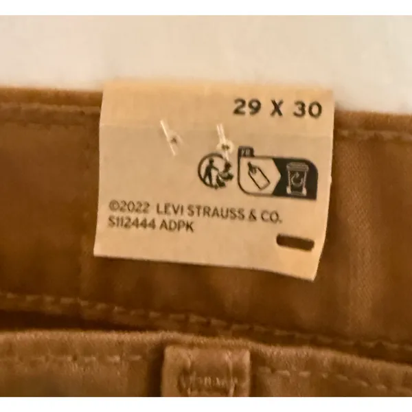 Levis Pants Womens Size 29 Brown Mid Rise Straight Twill Cotton 5 Pocket NWT - Image 10