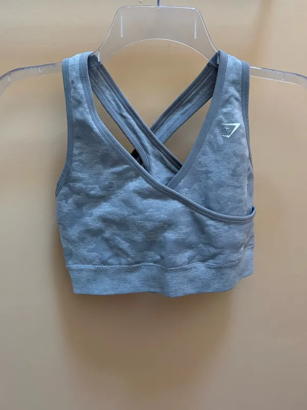 Gymshark Adapt Camo Seamless Bra in Light Gray - Image 3