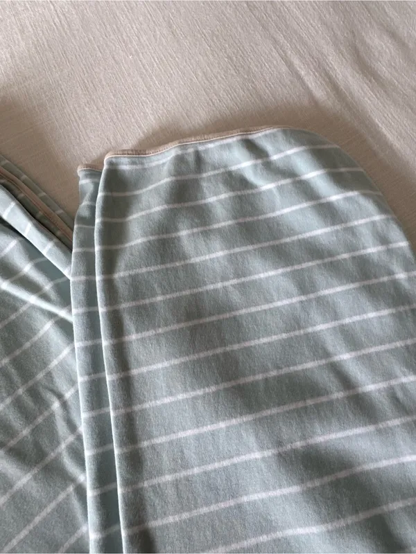 Lake Pajamas Pima Cotton Mint Stripe Pants, Medium - Image 4