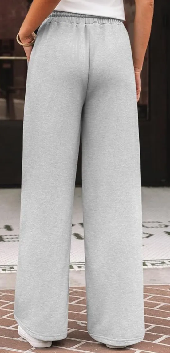 Amazon Womens Wide Leg Sweatpants Baggy Lounge Travel Pants - Image 4
