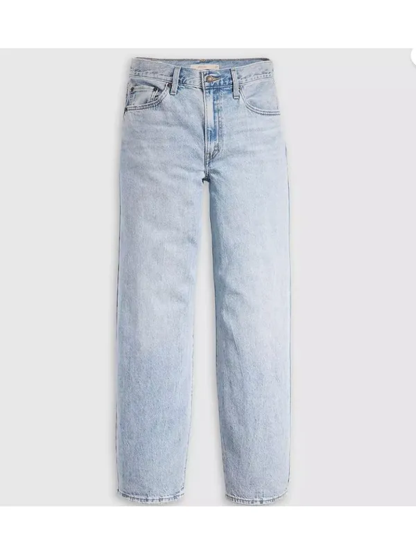 Levi's 31x30 Premium Baggy Dad Women's Jeans Fan Fare Light Wash - Image 4