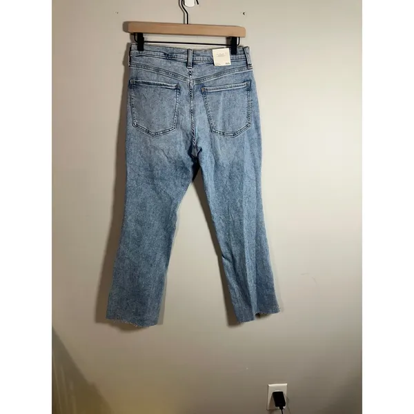 Banana Republic Bootcut High-Rise Cropped Jean Light Wash Button Fly 28/6 NEW‎ - Image 6