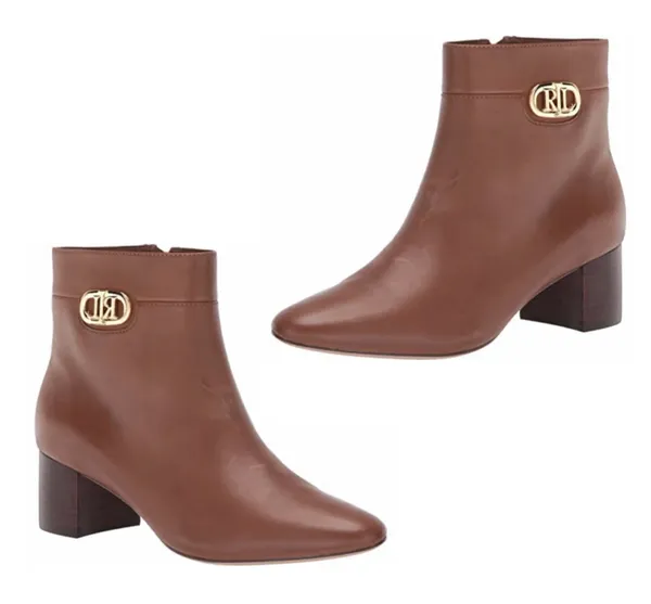 Ralph Lauren Lauren tan leather ankle boots - Image 2