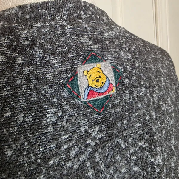 Disney Store Vintage Winnie The Pooh Winter Knit Sweater - Image 5