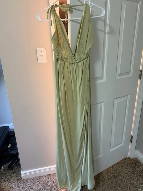 Shein Dress Formal Green - Image 3