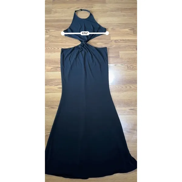 Retrofête Raven Black Cutout Bodycon Maxi Dress Evening Party Women’s XL - Image 7