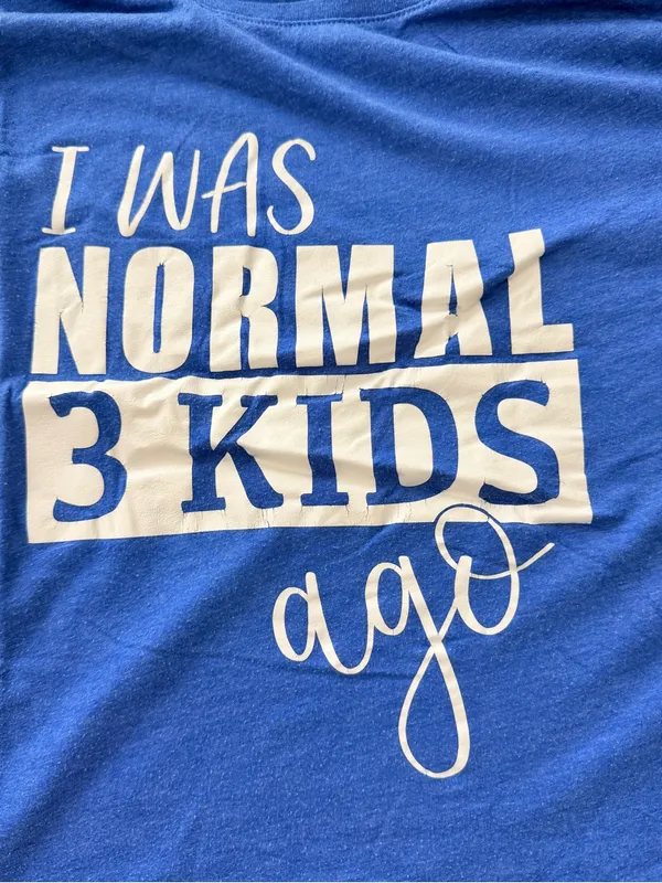 Bella Canvas Was Normal 3 Kids Ago graphic tee women medium casual athletic - Image 3