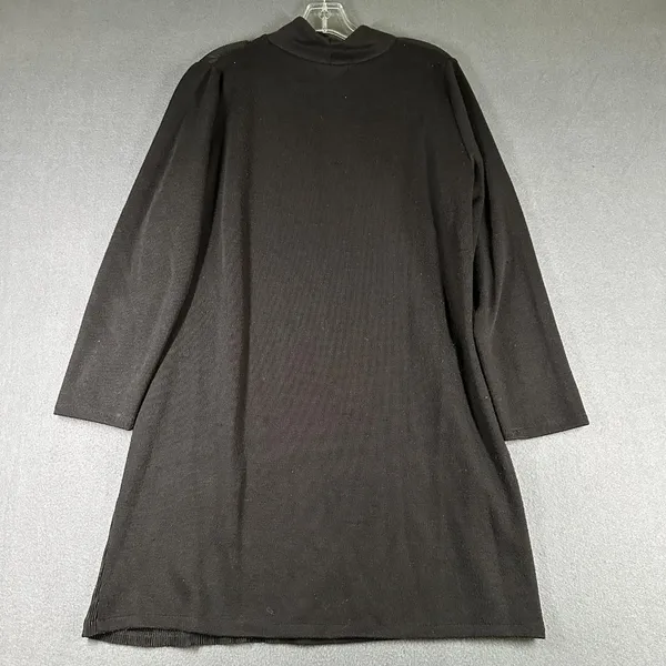 Zara Sweater Dress Womens Large Textured Long Sleeve Mock Neck Tunic‎ Minimalist - Image 10