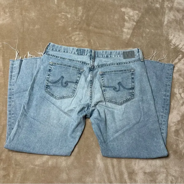 AG Adriano Goldschmied The Nolan Ankle Raw Hem Jeans Size 32 - Image 4