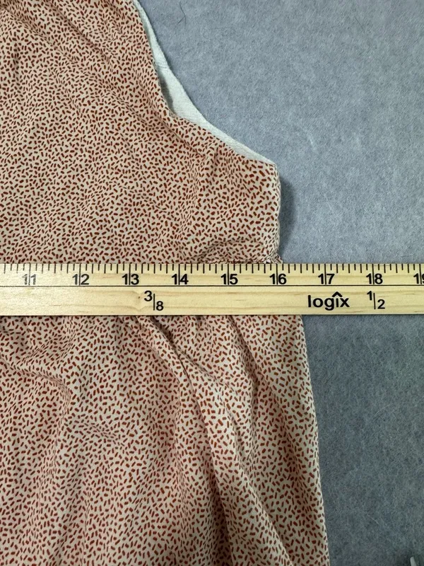 THML Floral Print Halter Dress with Embroidered Neckline, Size XS - Image 5