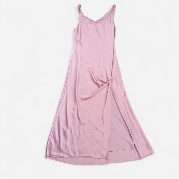 Reformation Bevin Satin Midi Dress in Babygirl Size Medium - Image 2