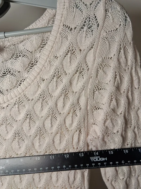 Olive & Oak Cream Cable-Knit Maxi Dress - Image 4