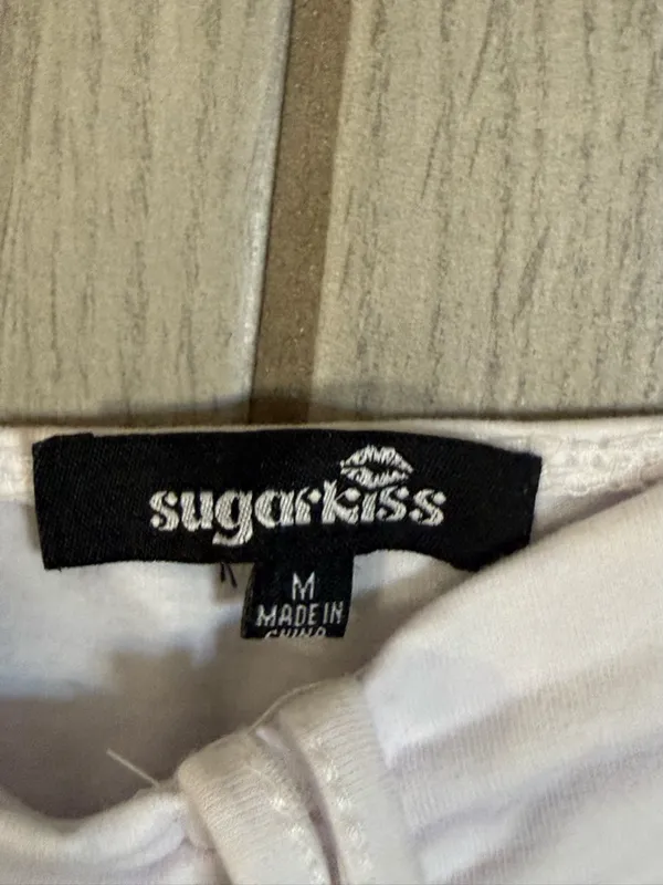 Sugarlips White Strapless Ruched Tie-Front Camisole - Image 3