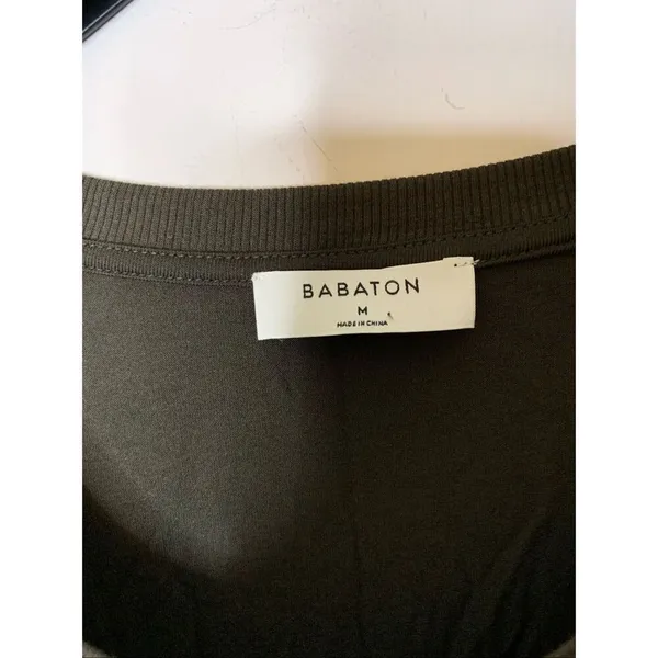 Aritzia Babaton Norris t shirt tuscan olive green long sleeve top medium NEW - Image 3