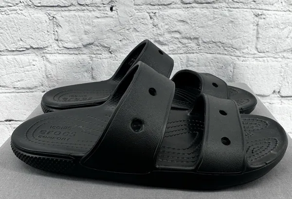 Crocs Classic Slide Sandals Men's Size 5 Women's 7 Black - Image 5