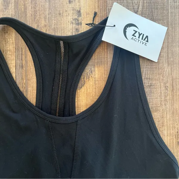 Zyia Womens Black Effortless Tank- Long Size XXL Activewear Casual NWT - Image 2