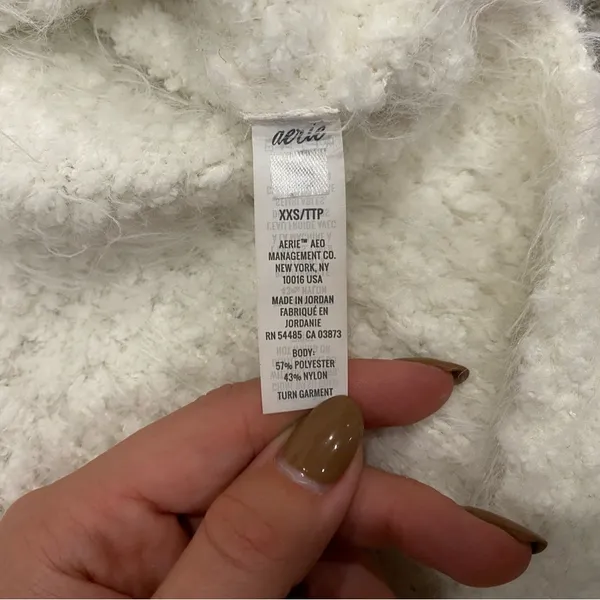 Aerie Fuzzy Eyelash Oversized Turtleneck Sweater - Image 7