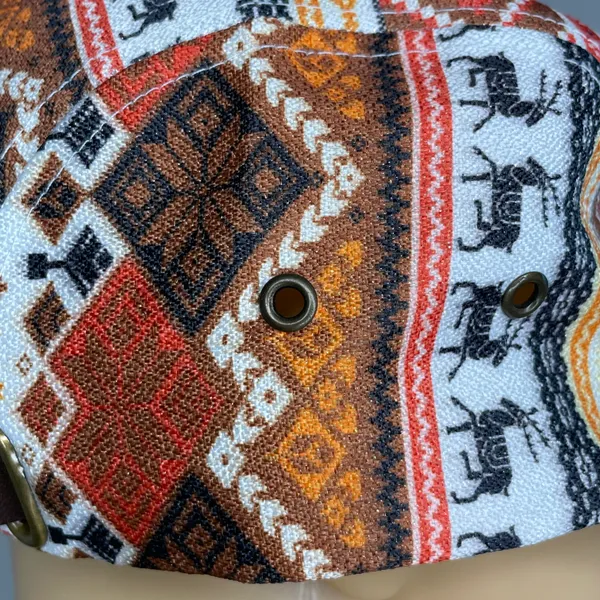 Only See The Good Clothing Company Colorful Native Western Pattern Flat Bill Hat - Image 7
