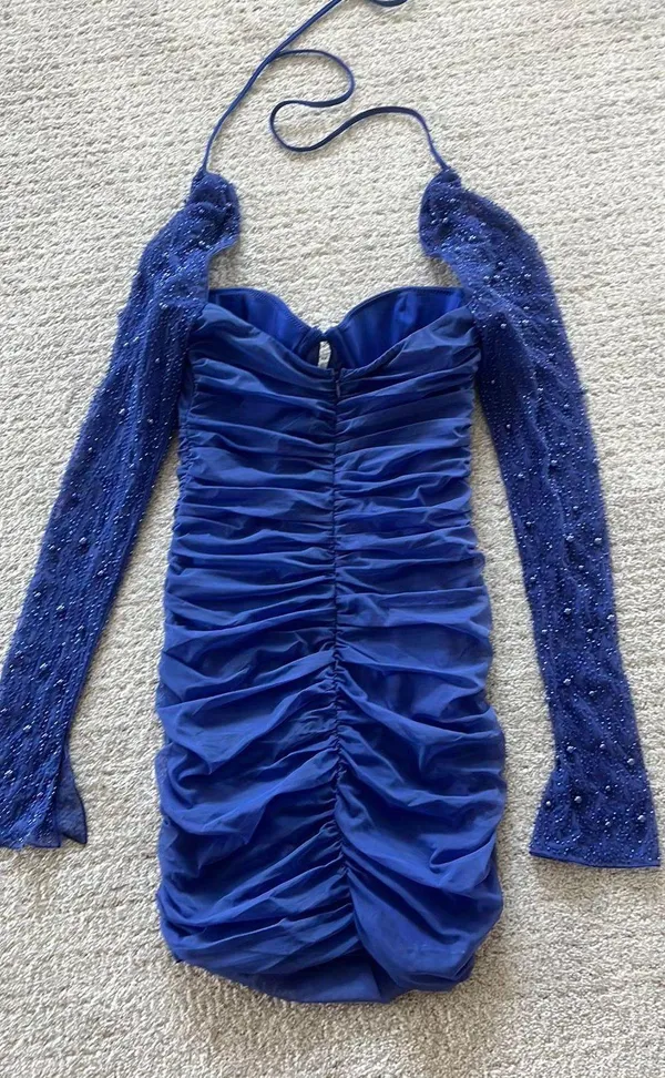 Oh Polly Embellished Long Sleeve Mini Dress - Image 2