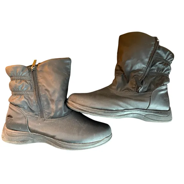 Totes Black Waterproof Winter Snow Boots Comfy Size 8‎ - Image 6