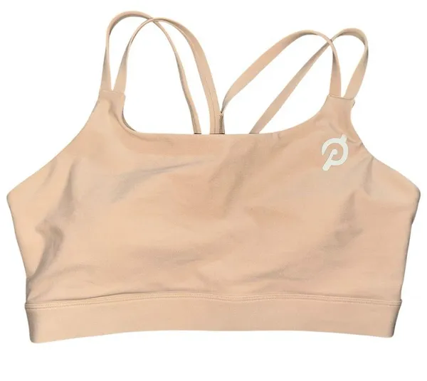 Peloton Women’s Size 1X Nude Tan Cadent Strappy Elevate Sports Bra - Image 2