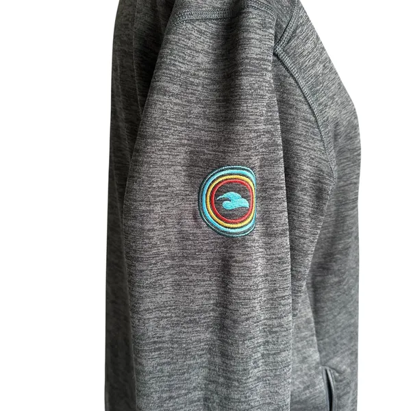 The North Face Gray Full Zip With Patch Fleece Jacket Women's Size XL | 59-2 - Image 4