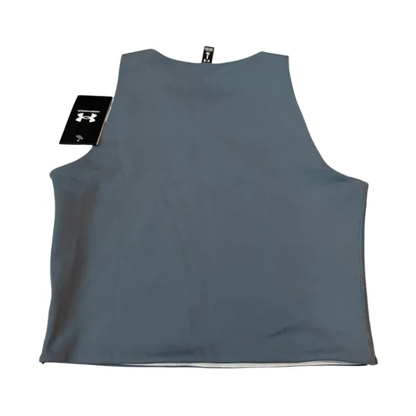 NWT Under Armour Movement Fitted Crop Tank Top - Size Small - Slate Blue (AVY) - Image 6
