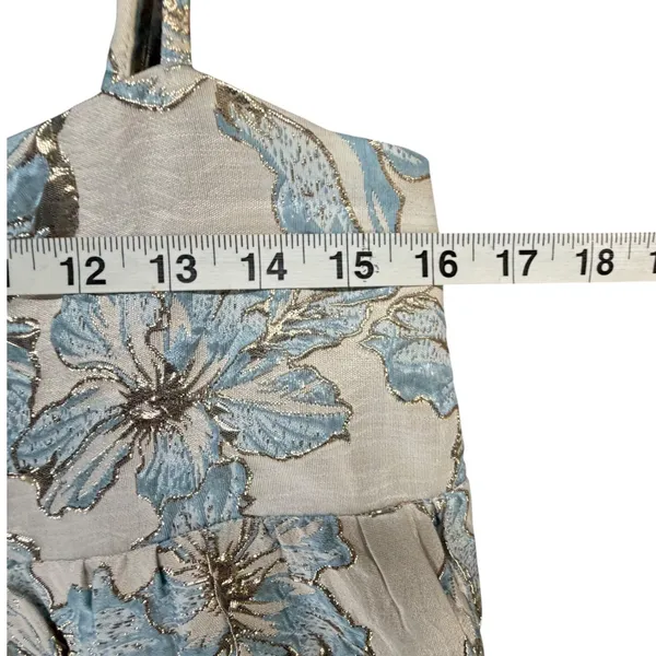 Petal & Pup Yasmine Maxi Dress Womens M Baby Blue‎ Floral Empire Waist Coquette - Image 8