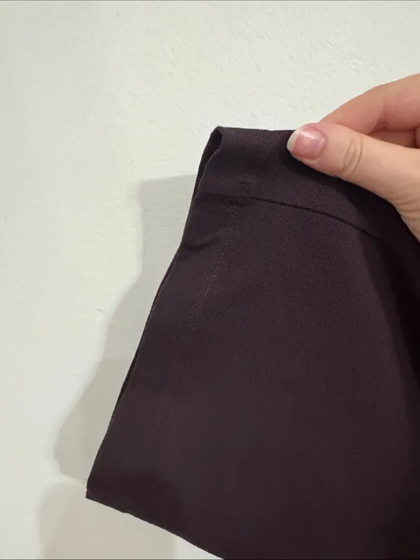 Eileen Fisher Easy Fit Cassis Washable Stretch Crepe Straight Ankle Pants size S - Image 6