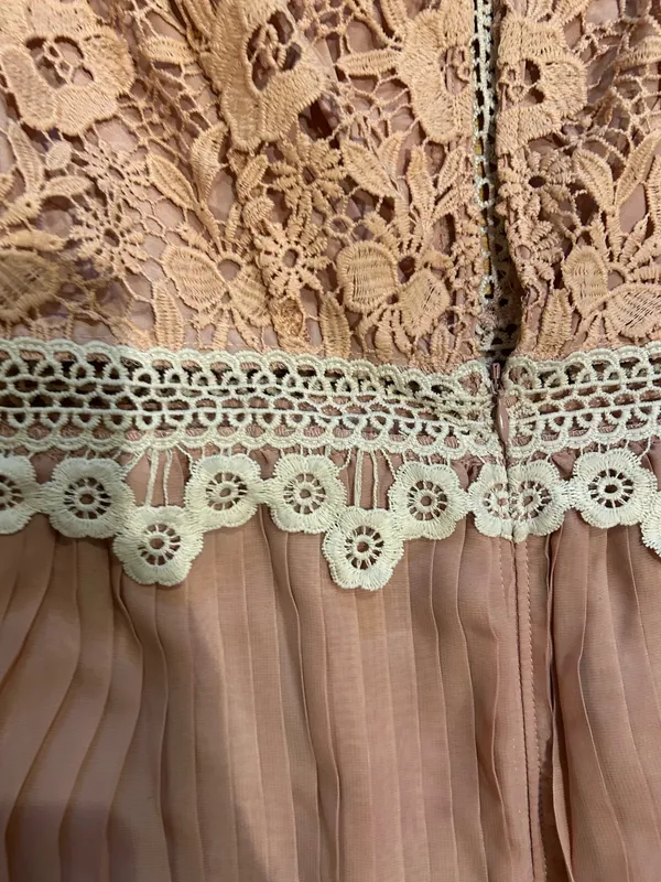 ASOS DESIGN rose Victorian-inspired Pleated Lace Dream Mini Dress 6 - Image 18