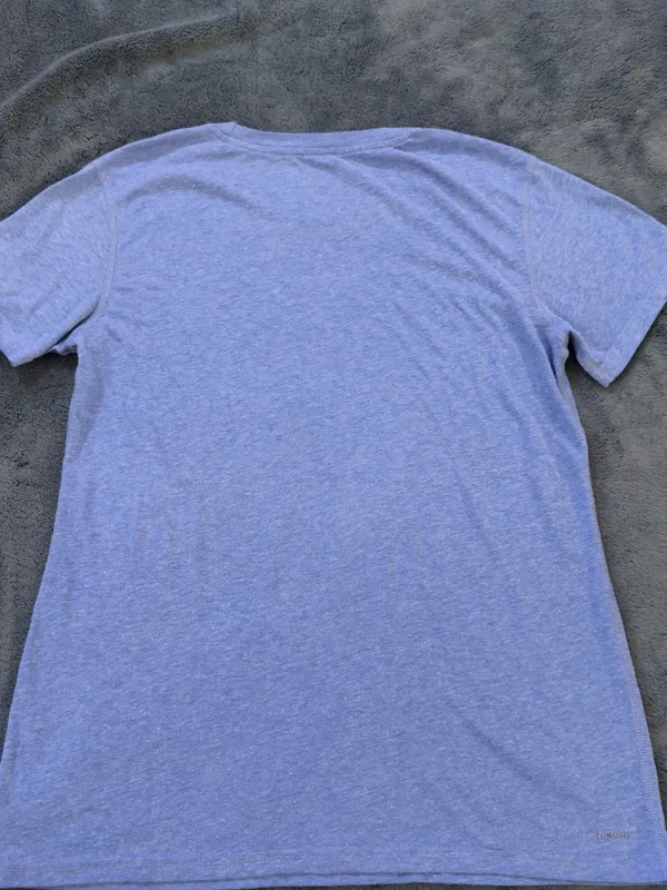 adidas Light Heather Blue Short Sleeve Crew Tee - Image 6
