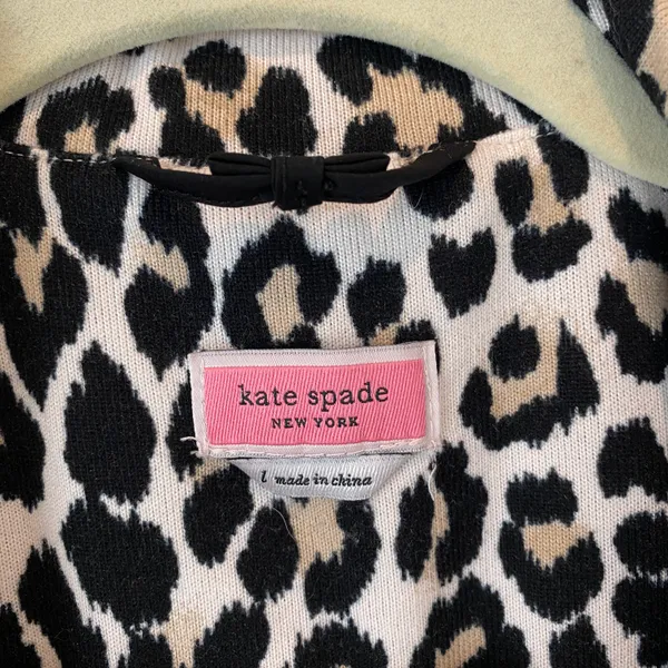 Kate Spade Animal Print Pajama Top Size Large - Image 2