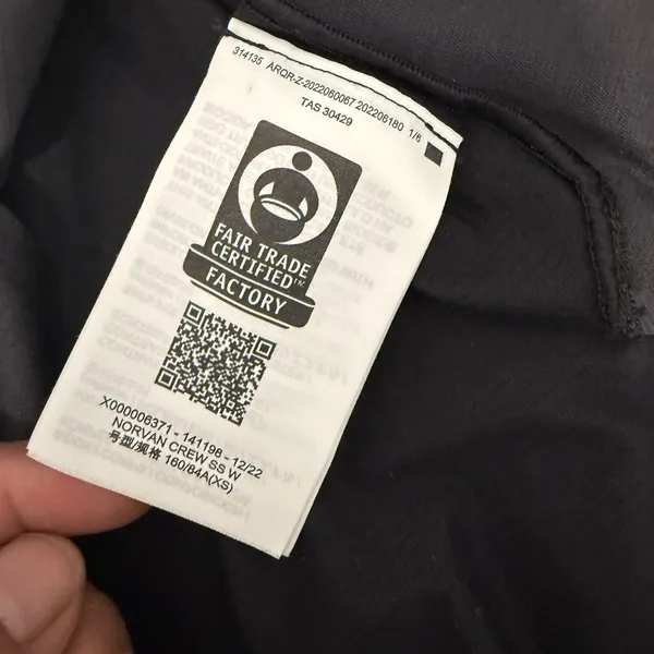 Arc’teryx NORVAN CREW NECK SHIRT SS WOMEN'S - BLACK Size XS Tp - Image 10