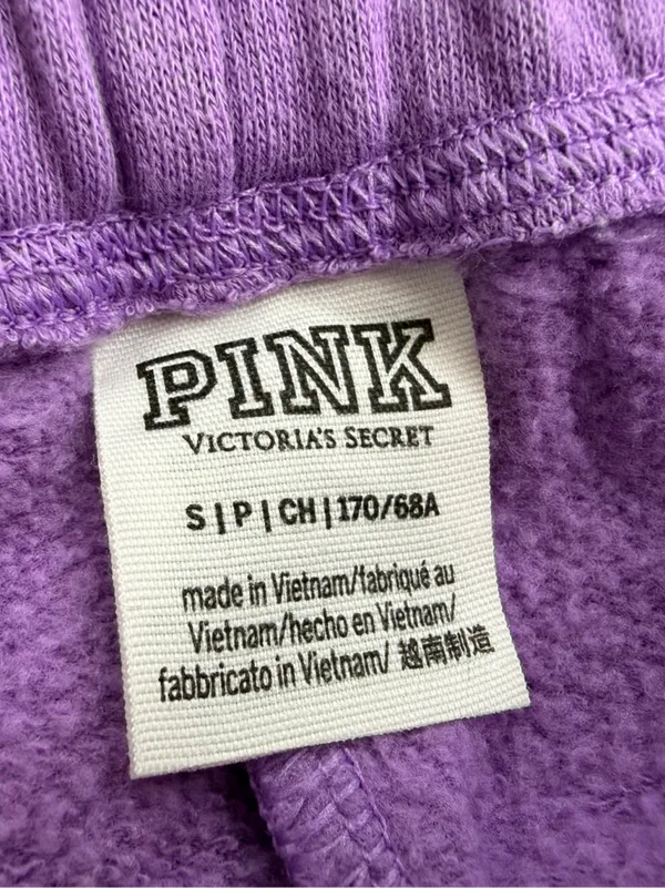 PINK Victoria's Secret Purple Cozy Athletic Shorts - Image 3