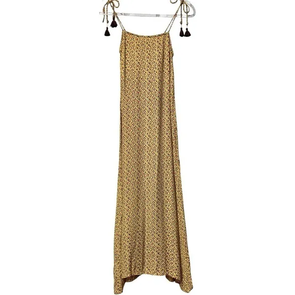 Faithfull the‎ Brand Raquel Yellow Floral Button Front Midi Dress 2 - Image 7