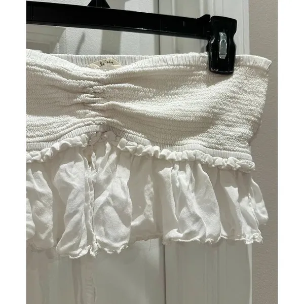 Aritzia Wilfred Smocked Ruffle Top - Image 2