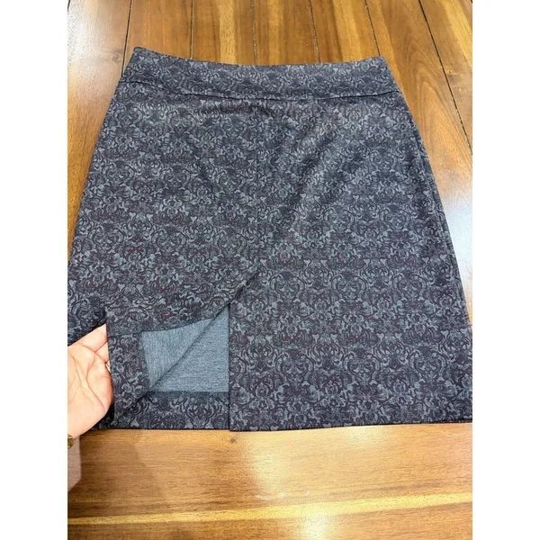 Banana Republic Margaret M Women’s Skirt Bundle Size L Gray Print 2 Piece Lot - Image 5